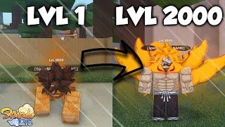 Shindo Life Leveling Tail Beast From LVL 1 - 2000 Noob To Pro Full