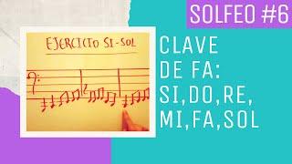 Solfeo en Clave de Fa Si Do Re Mi Fa Sol