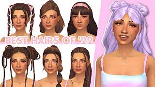 BEST HAIRS OF 2022  Sims 4 Custom Content Showcase Maxis Match