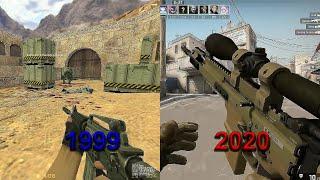 EVOLUTION OF COUNTER STRIKE   1999 - 2021