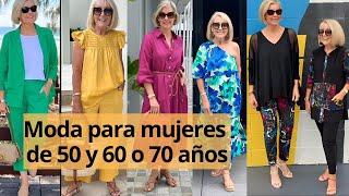 Moda para mujeres de 50 y 60 o 70 años y más al estilo de Linda y Leanne #modamujer #moda #outfit