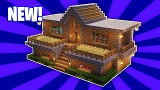 Minecraft House Tutorial   #17 Large Wooden Survival House How to Build