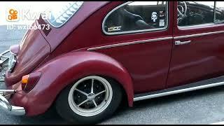 Fusca 1969 vermelho cereja rebaixado...