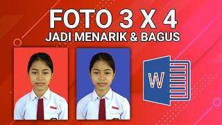 cara buat pas foto 3x4 latar belakang merah dan biru