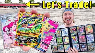 Trading Pokemon Cards TO FANS From My ULTRA RARE Binder