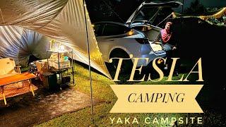 12 My 1st Tesla Camping Hantu Durian Yaka Campsite #teslacamping #modely #kakaktesla #carcamping