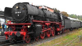 Dampflok BR01  001 180-9 mit Volldampf in Landsberg Lech zw. Kaufering & Schongau auf Fuchstalbahn