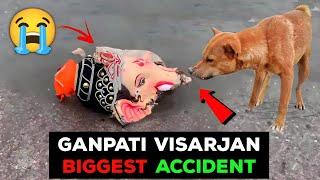 Bad Way Of Ganpati Visarjan  Ganpati Visarjan Accident  Ganesh Visarjan  Ganesh Chaturthi 2024