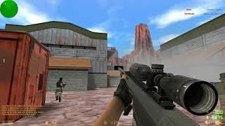 Counter Strike 1.6 online play - de_nuke gameplay  cs 1.6 with custom skins