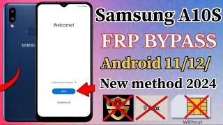Samsung A10S All Model  FRP BYPASS  New Method 2024