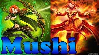 Dota 2 - Mushi Plays Lina and WindRanger - Ranked Match Gameplay