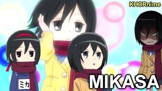 MIKASA IS TOO F&*KING KAWAII  Attack on Titan Junior High  Funny Anime Moments