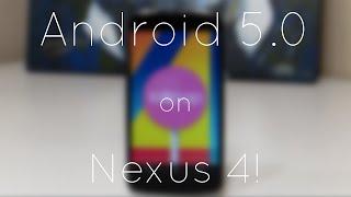 Android 5.0 Lollipop Overview on Nexus 4