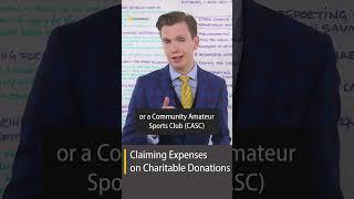 Claiming expenses on charitable donations  #shorts #selfassessment #charitabledonations