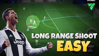 HOW TO TAKE LONG RANGE SHOOT IN FC MOBILE  FC MOBILE LONG RANGE SHOOT TUTORIAL