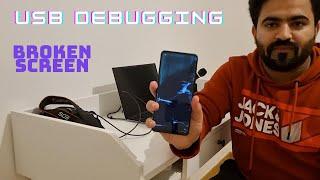 How To Turn On USB Debugging With A BrokenBlack Screen  How to Screen Mirror Broken Screen 2023