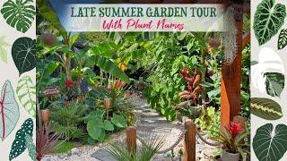 Summer Garden Tour  Day & Night  With Plant Names 