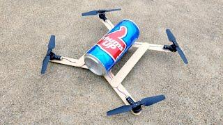 How to make a simple drone using coke at home  diy innovative dc motor life hacks  drone ideas