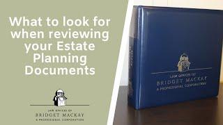 What to look at when reviewing your estate plan?