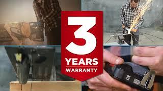 3 years warranty GRAPHITE power tools