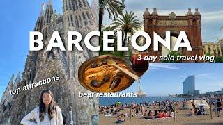 FIRST TIME TRAVELLING TO BARCELONA SPAIN  3-Day Solo Travel Vlog