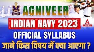 Agniveer Navy Syllabus 2023  Indian Navy  SSR  MR  Syllabus