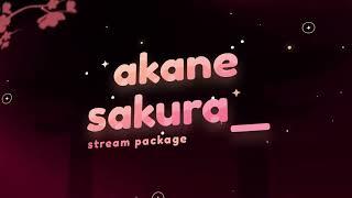 Akane sakura Animated Stream Package