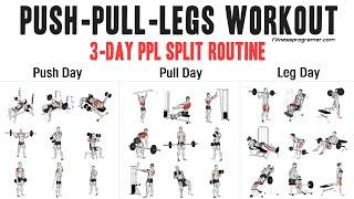 3 Day Push Pull Legs PPL Workout Routine