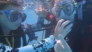 Share air skills in Tallahassee SCUBA instructor Gabrielles class