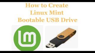 How to Create bootable USB Drive for Linux Mint