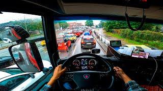 POV Truck Driving in Germany on SCANIA