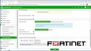 Fortinet How to Setup SSLVPN to Remotely Connect to a FortiGate firewall