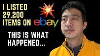 I listed 80 items daily for a year on eBay...$50kmo