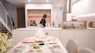 SUB Daily life of Korean housewife who go grocery shopping cook and housekeep