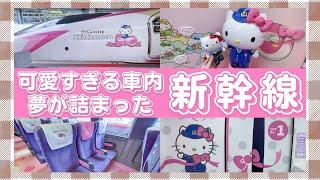 【ハローキティ新幹線】予想以上全てが可愛すぎるこだまHelloKitty Shinkansen【500系】兵庫旅行