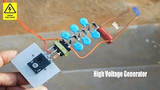 High Voltage Generator Circuit  6-12v To 30000v