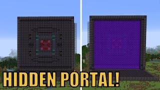 Minecraft GIANT Hidden Nether Portal Tutorial 1.16+