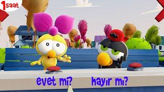1 SAAT TÜRKÇE ÇİZGİ FİLM - Limon ile Zeytin   #99 - Evet mi Hayır mı?  TRT Çocuk