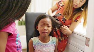 Straightening My Biracial Daughters Natural Hair For the First Time  Mixed Kids Curly to Straight