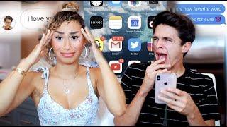 MY CRUSH GOES THROUGH MY PHONE nothings off limits  MyLifeAsEva and Brent Rivera