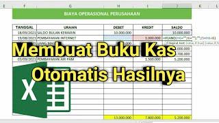 membuat buku kas otomatis di Microsoft excel