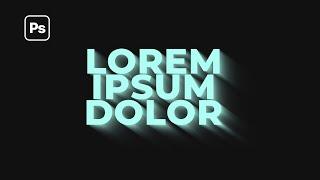 Quick Photoshop Tutorial Long Faded Shadow Text Effect