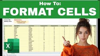 How to FORMAT Cells in EXCEL  Beginners Formatting Tutorial