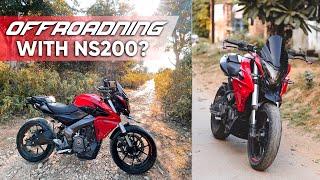 Off-roading with Adventure kit on Pulsar Ns200