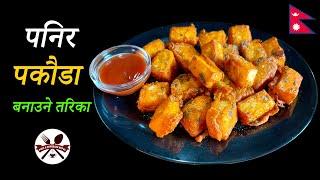 सजिलै संग एकदम मिठो पनिर पकौडा बनाउने तरिका  How To Make Crispy Paneer Pakauda  Easy Recipe