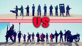 MILITARY TEAM vs ORCS TEAM Part 2 - Totally Accurate Battle Simulator TABS