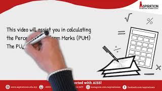 Calculation of the Percentage Uniform Marks PUM  Cambridge International