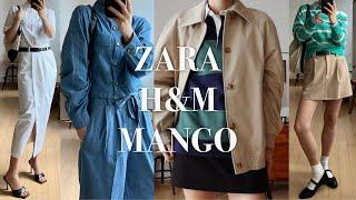 HAUL SPA 브랜드에서 고급스러우면서 트렌디한 룩 봄신상 데님 팬츠 자켓 폴로 셔츠 청바지 니트 가방 출근룩 ZARA H&M MANGO