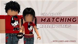 MATCHING roblox outfits - girl and boy w codes & links  itslxse 