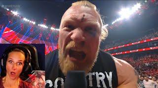 WWE Raw Brock Lesnar LOOK AT THIS FACE